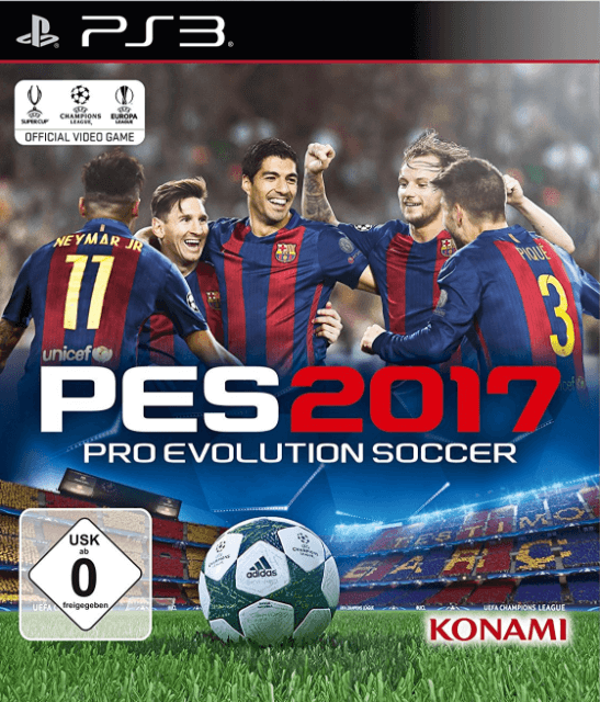 Pro Evolution Soccer 2017 box art for Playstation 3